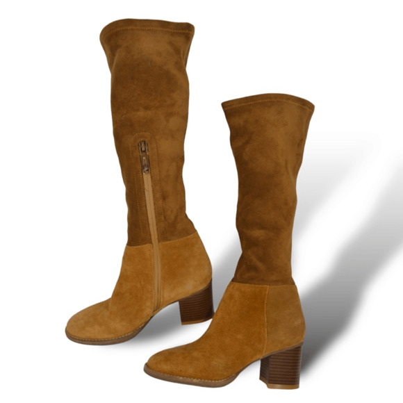 Blondo Nada Brown Suede Waterproof Knee High Boots 6 NWOB - Picture 1 of 6